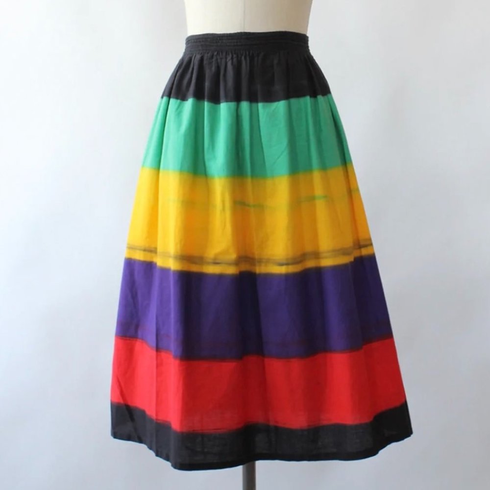 Mikabe Paint Midi Skirt